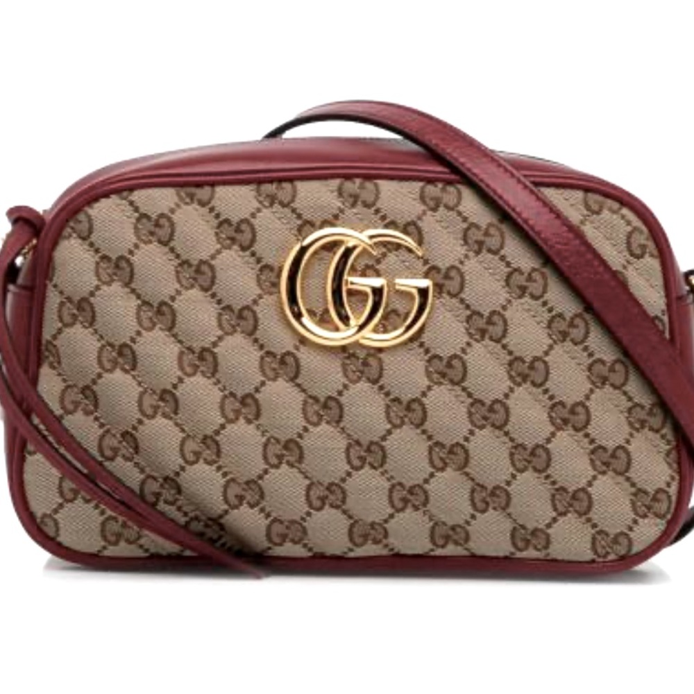 NWT Gucci small GG Canvas Marmont Crossbody